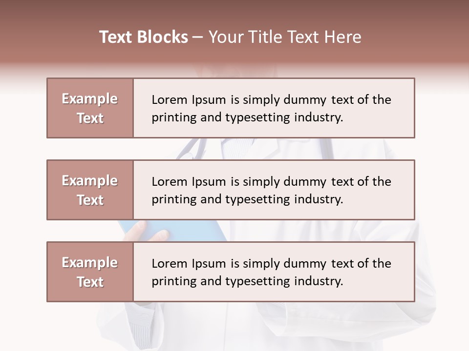 Tablet Practitioner Nurse PowerPoint Template
