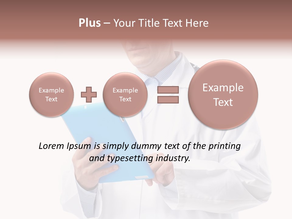 Tablet Practitioner Nurse PowerPoint Template