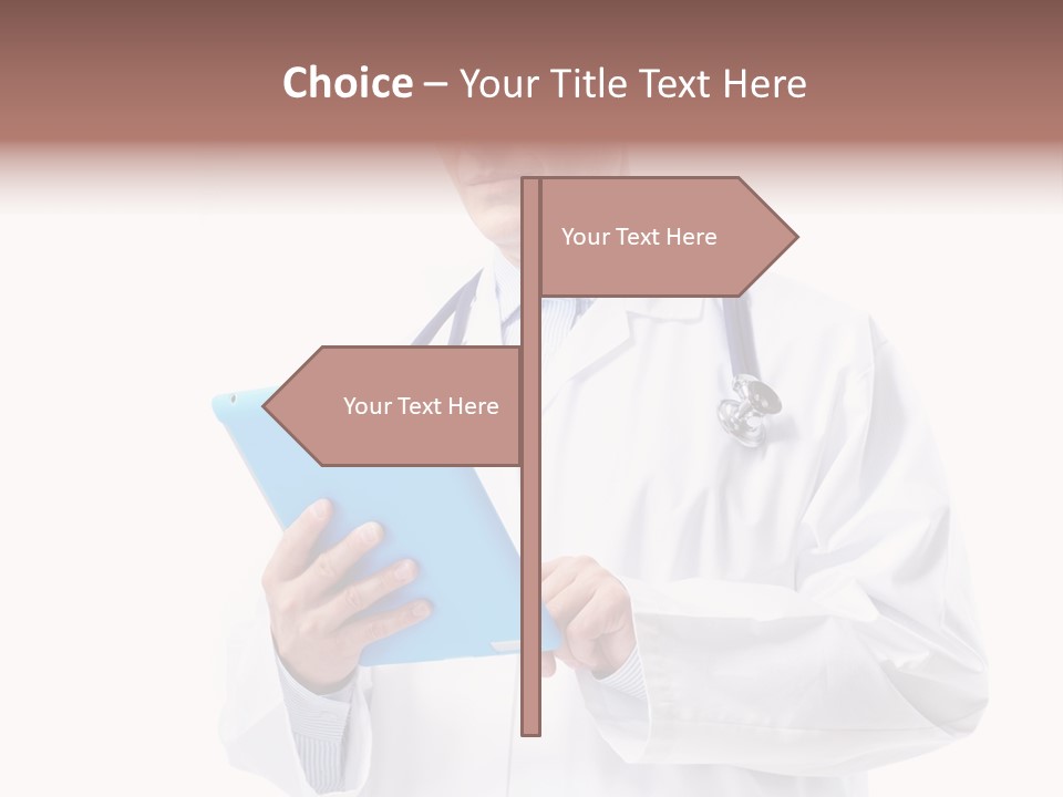 Tablet Practitioner Nurse PowerPoint Template