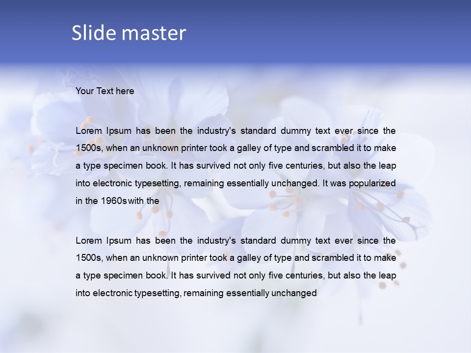 Season Light Violets PowerPoint Template