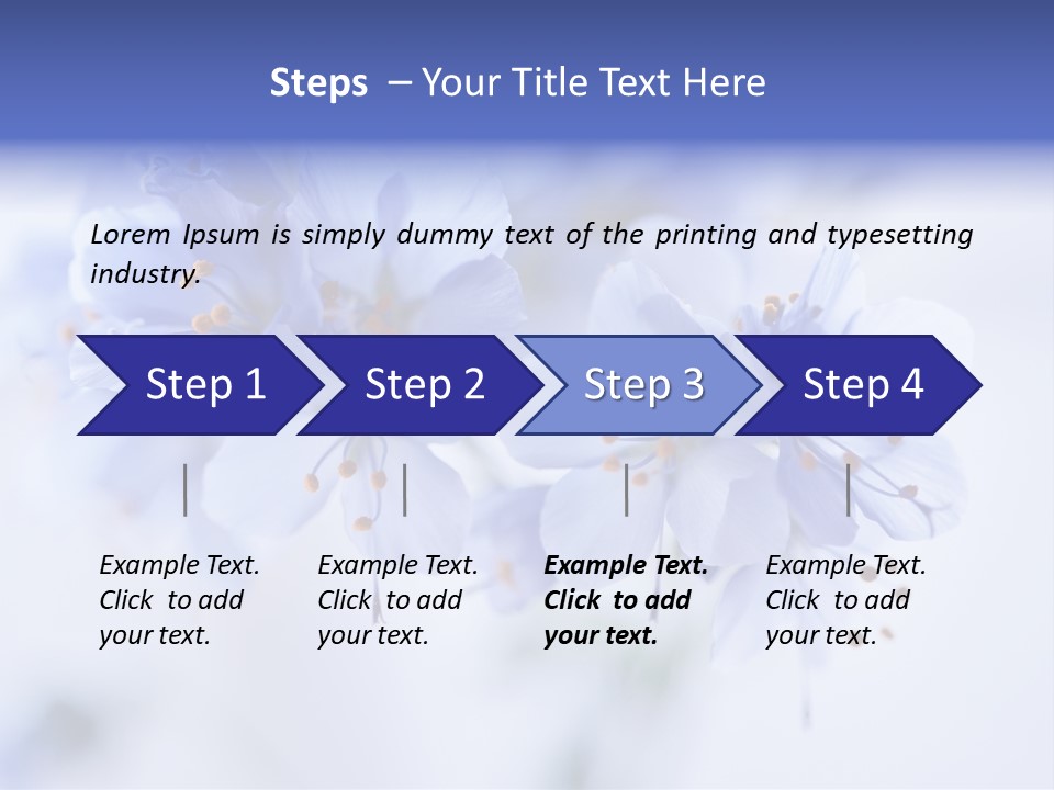 Season Light Violets PowerPoint Template