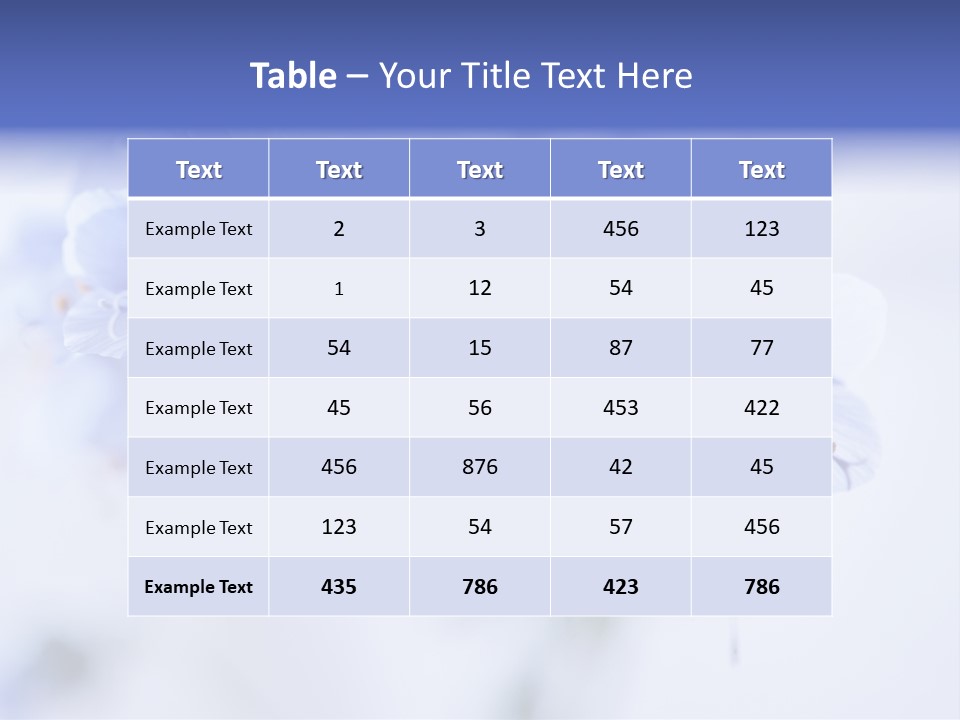 Season Light Violets PowerPoint Template