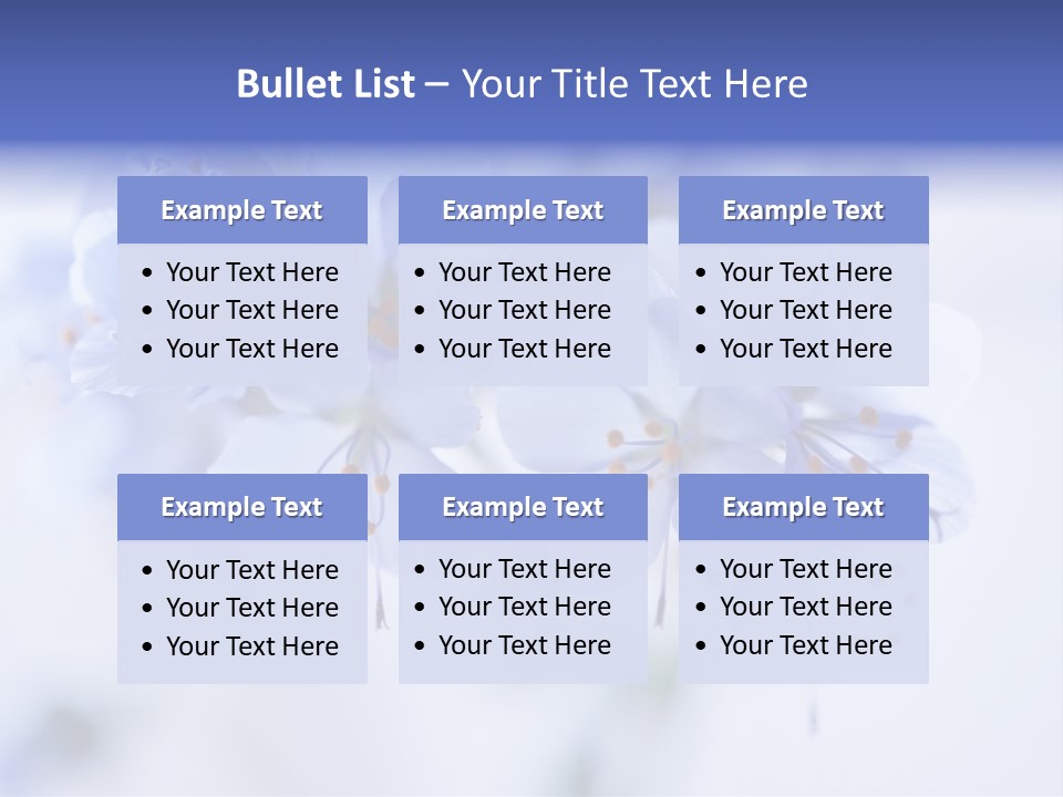 Season Light Violets PowerPoint Template