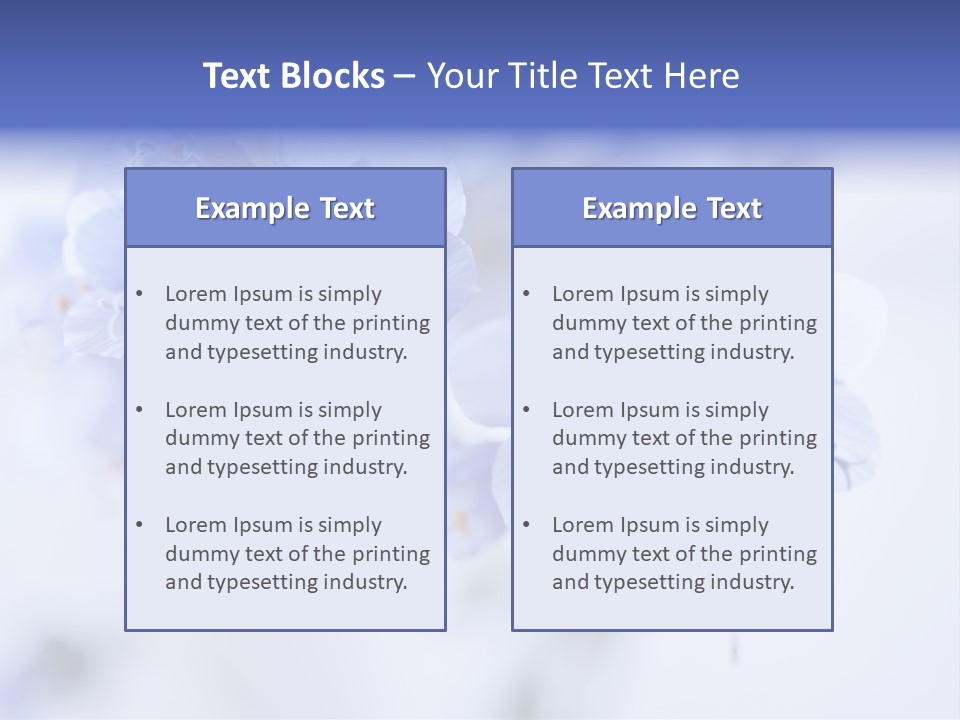 Season Light Violets PowerPoint Template
