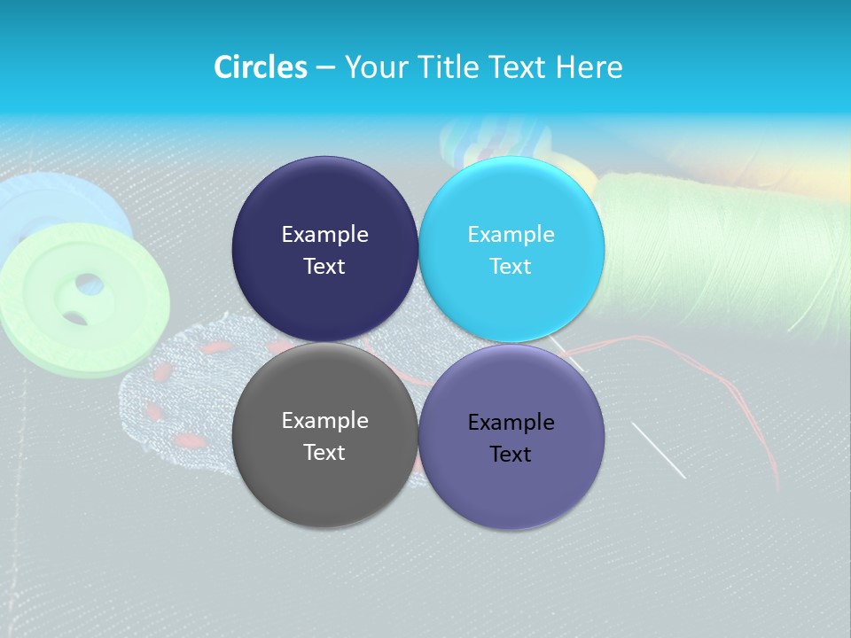 Fabrics Closeup Thread PowerPoint Template