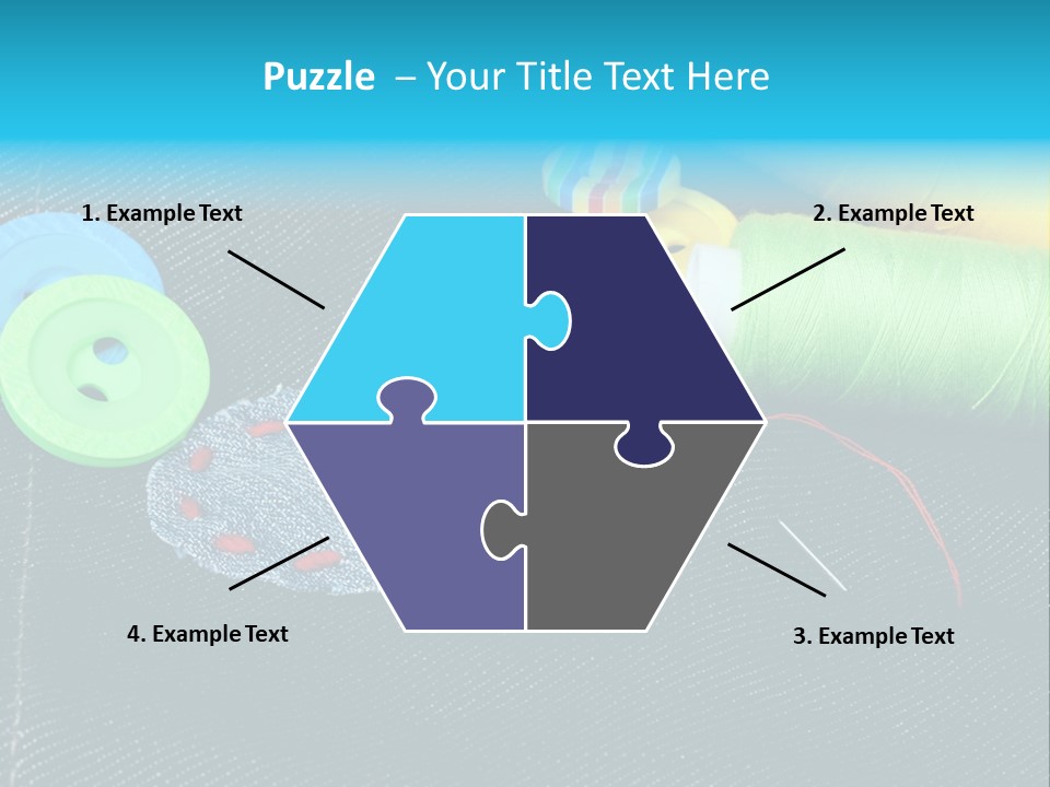 Fabrics Closeup Thread PowerPoint Template