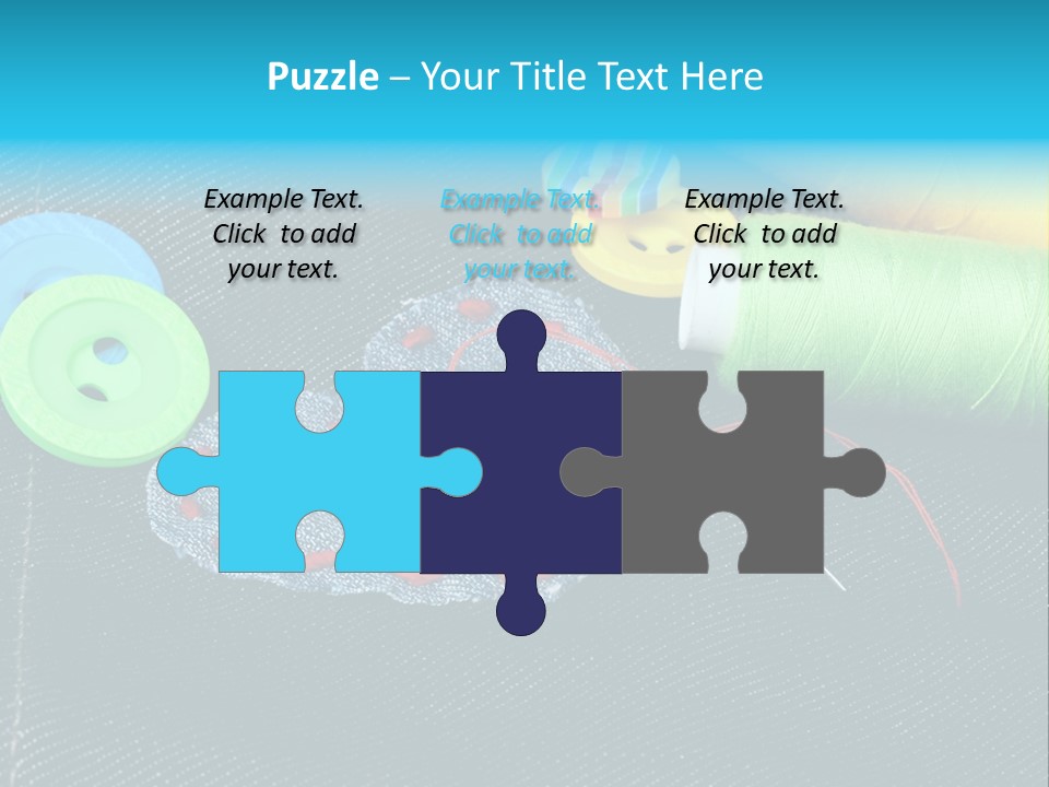 Fabrics Closeup Thread PowerPoint Template