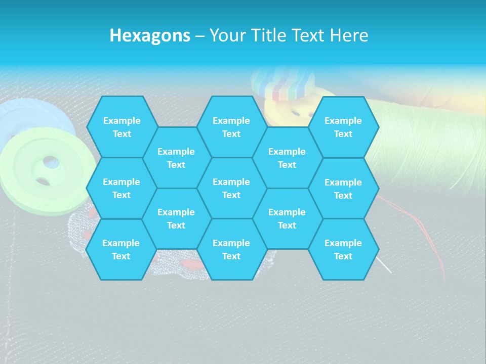 Fabrics Closeup Thread PowerPoint Template