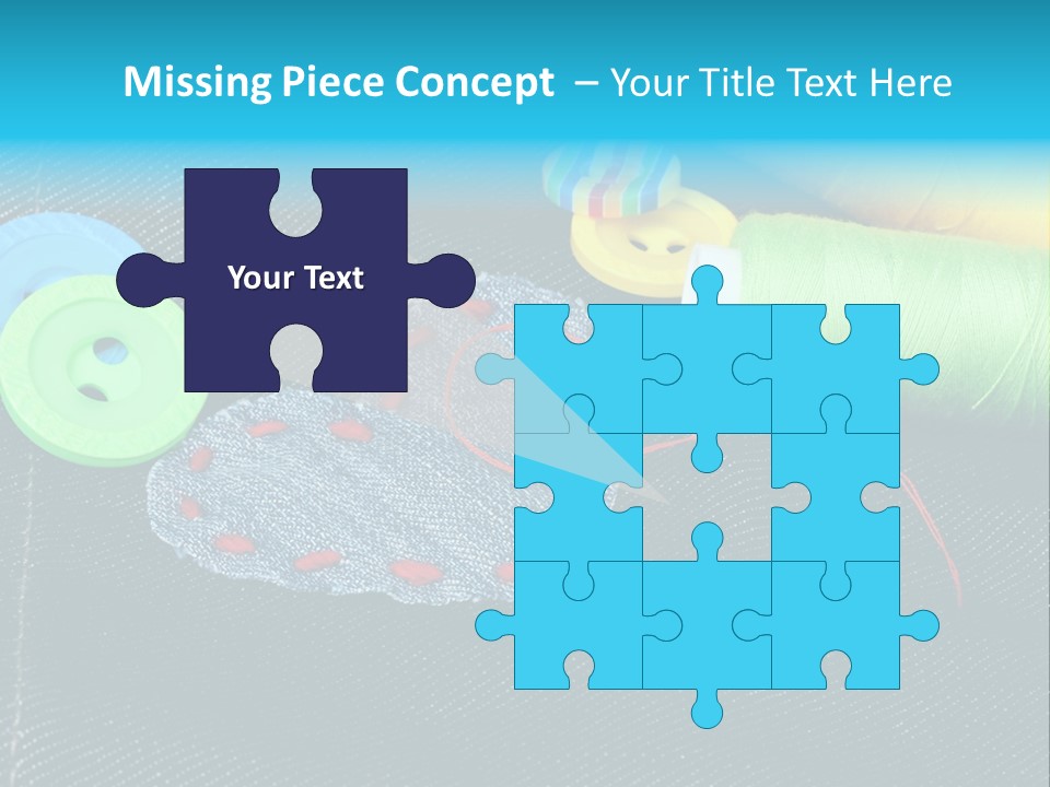 Fabrics Closeup Thread PowerPoint Template