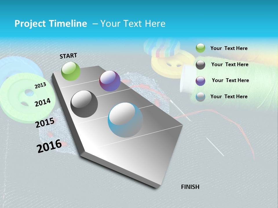 Fabrics Closeup Thread PowerPoint Template