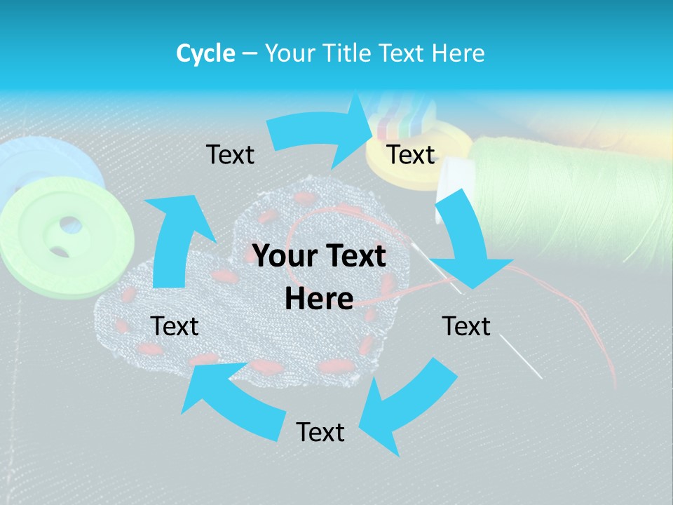 Fabrics Closeup Thread PowerPoint Template