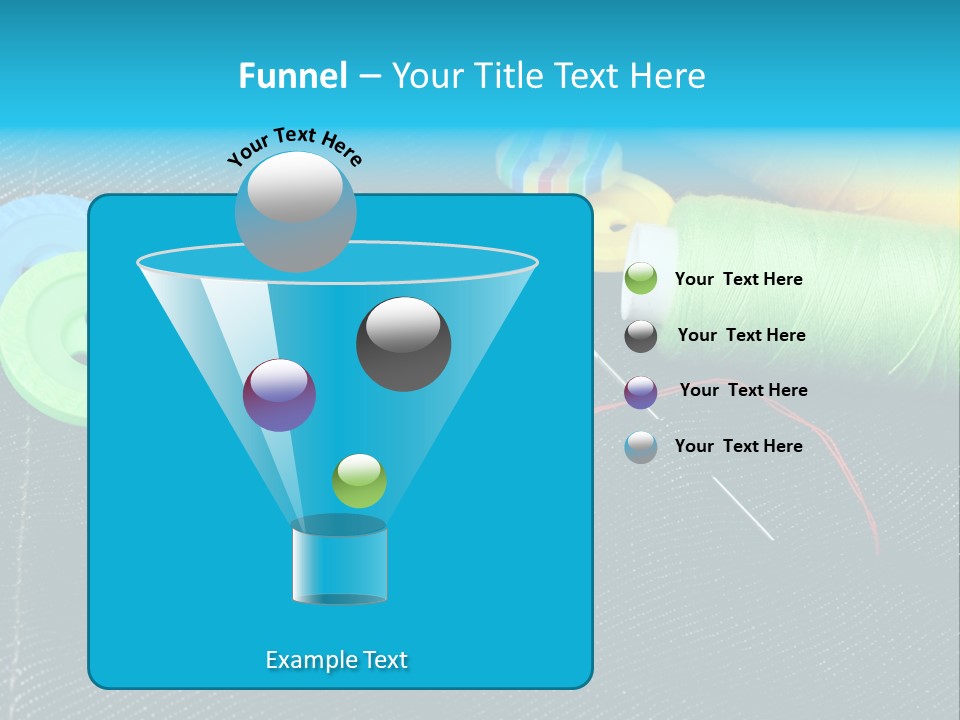 Fabrics Closeup Thread PowerPoint Template