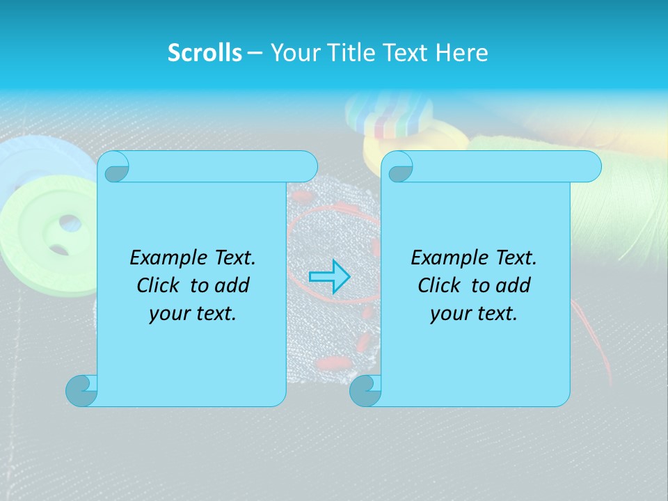 Fabrics Closeup Thread PowerPoint Template