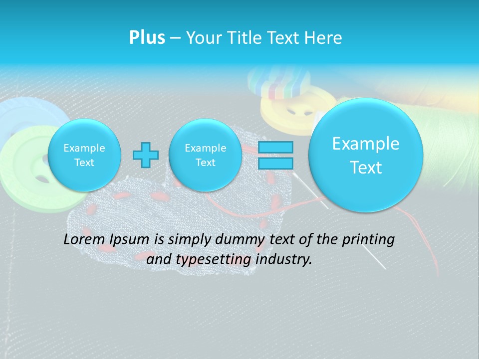 Fabrics Closeup Thread PowerPoint Template