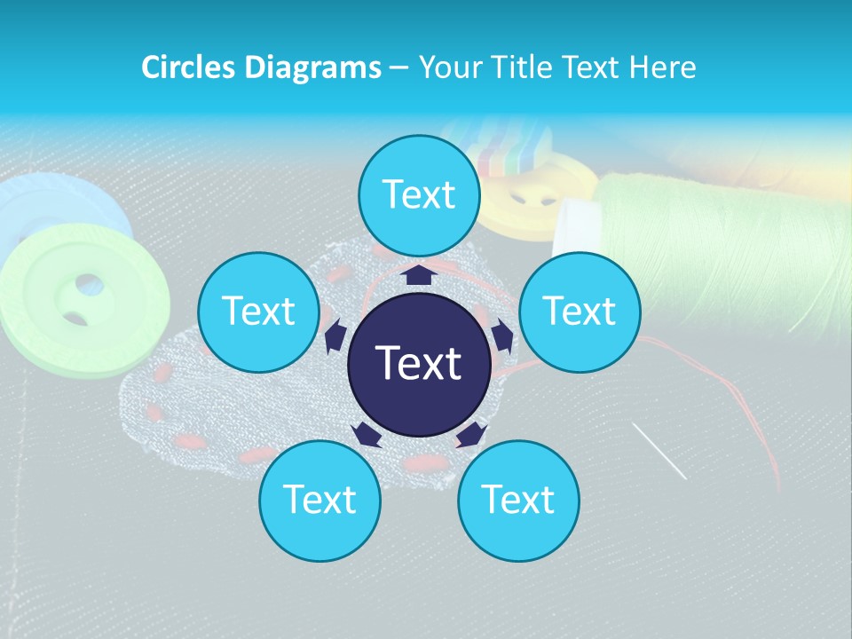 Fabrics Closeup Thread PowerPoint Template