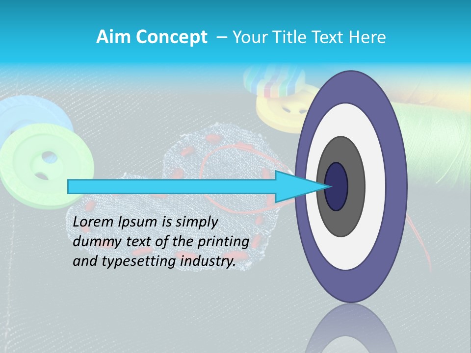 Fabrics Closeup Thread PowerPoint Template