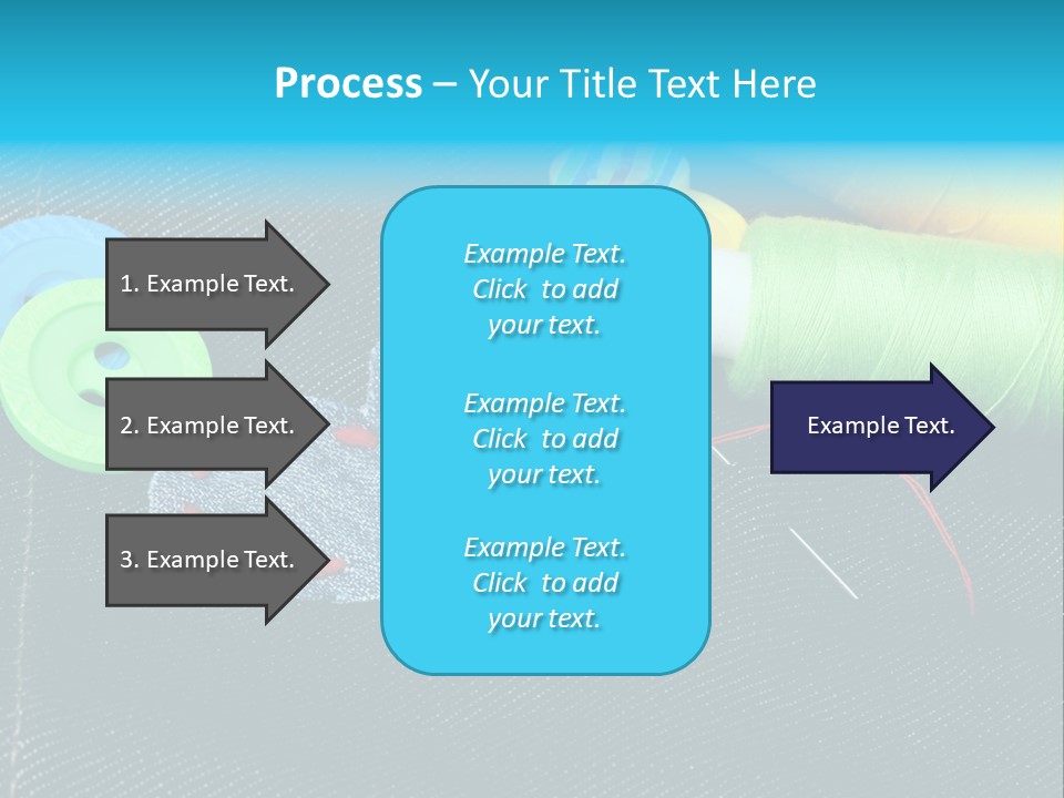 Fabrics Closeup Thread PowerPoint Template