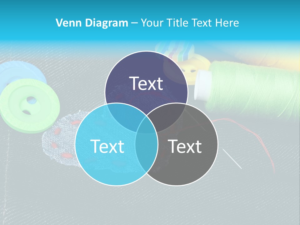 Fabrics Closeup Thread PowerPoint Template