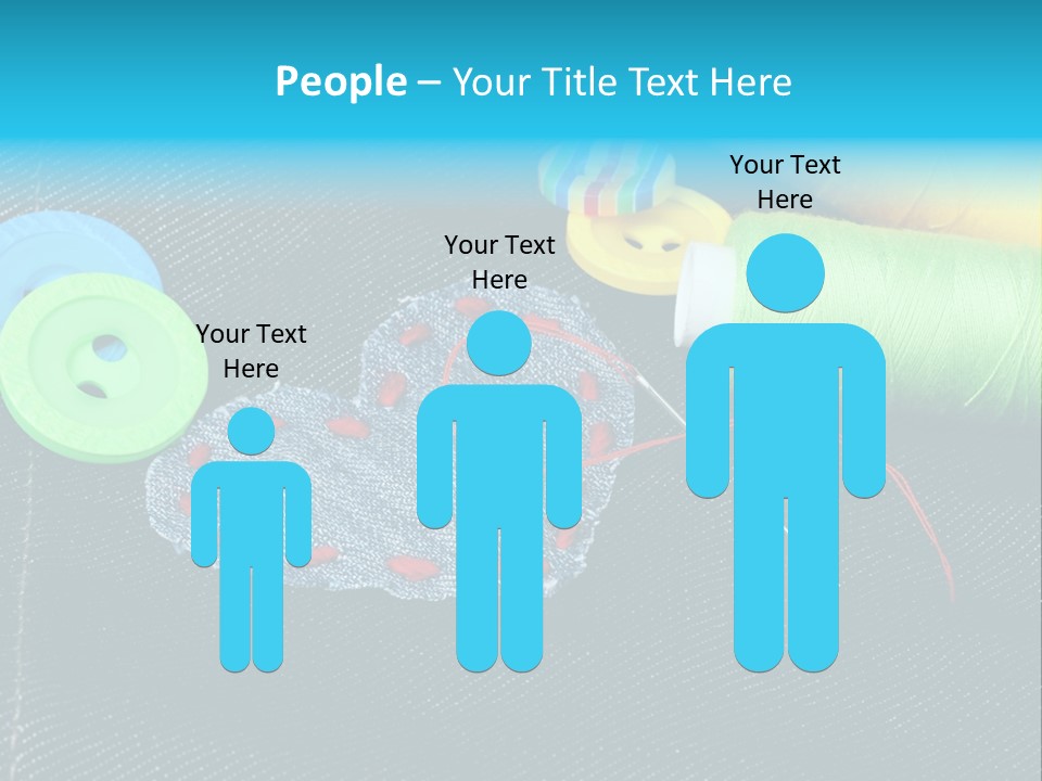 Fabrics Closeup Thread PowerPoint Template