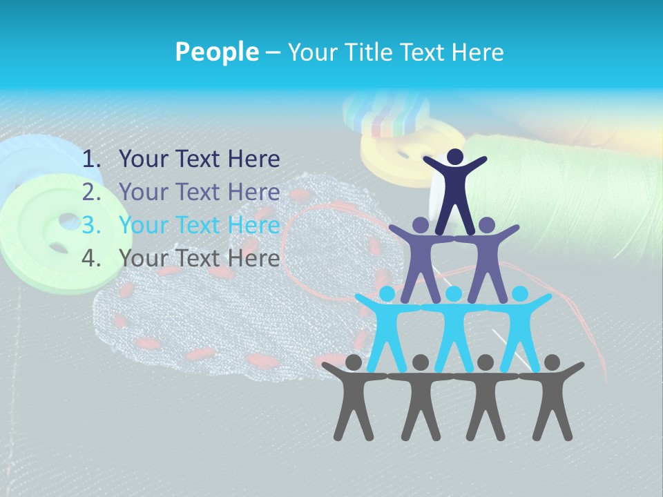 Fabrics Closeup Thread PowerPoint Template