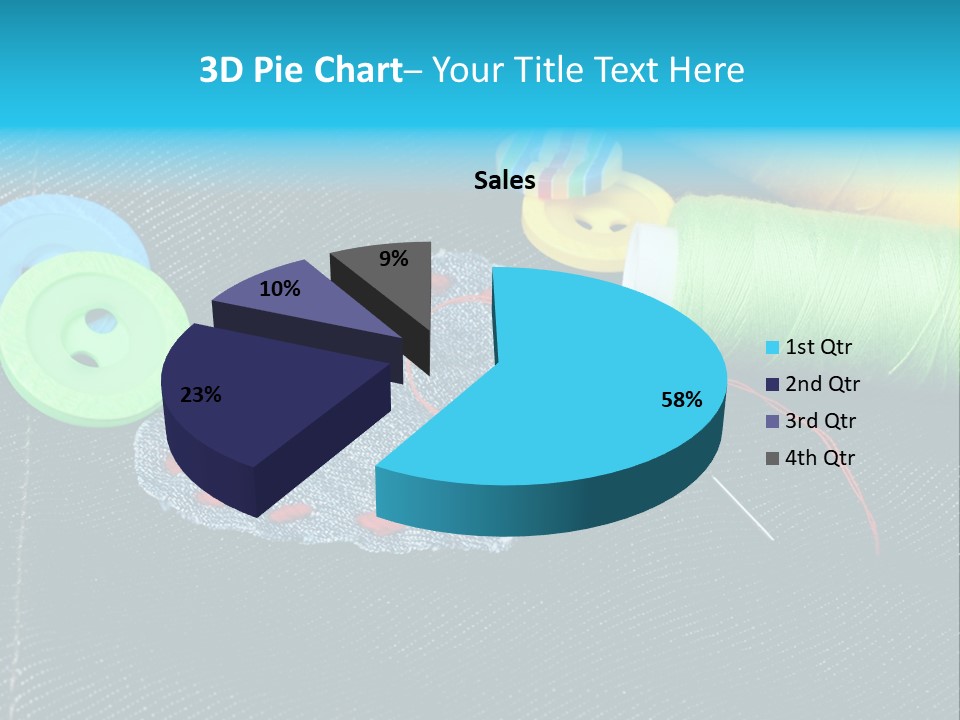 Fabrics Closeup Thread PowerPoint Template