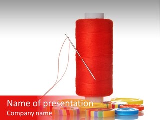 Sewing Detail Work PowerPoint Template
