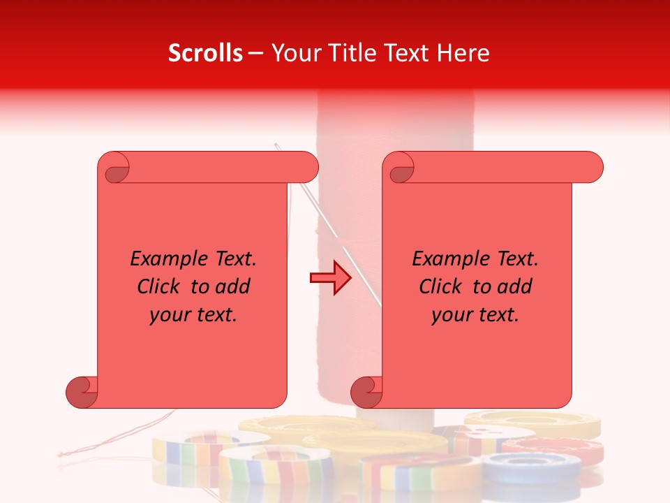 Sewing Detail Work PowerPoint Template