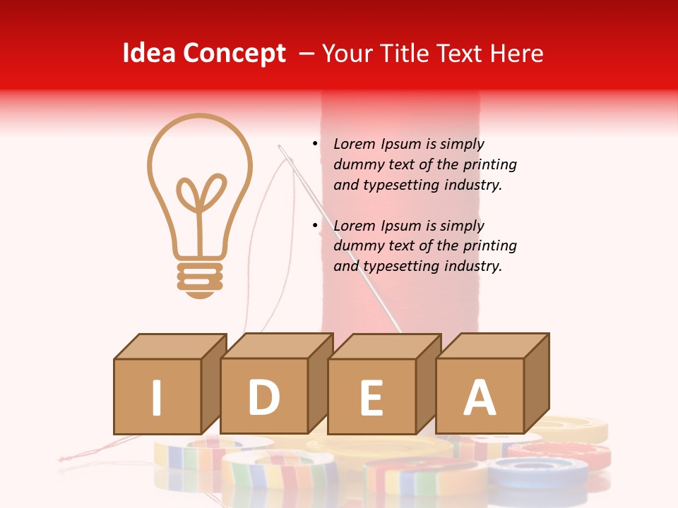 Sewing Detail Work PowerPoint Template