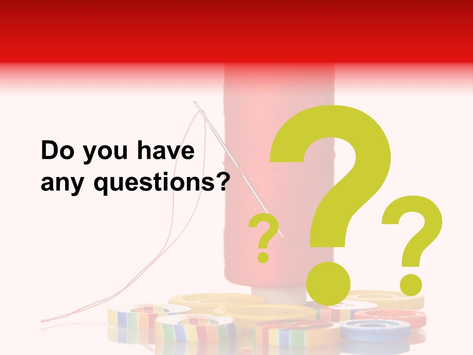 Sewing Detail Work PowerPoint Template