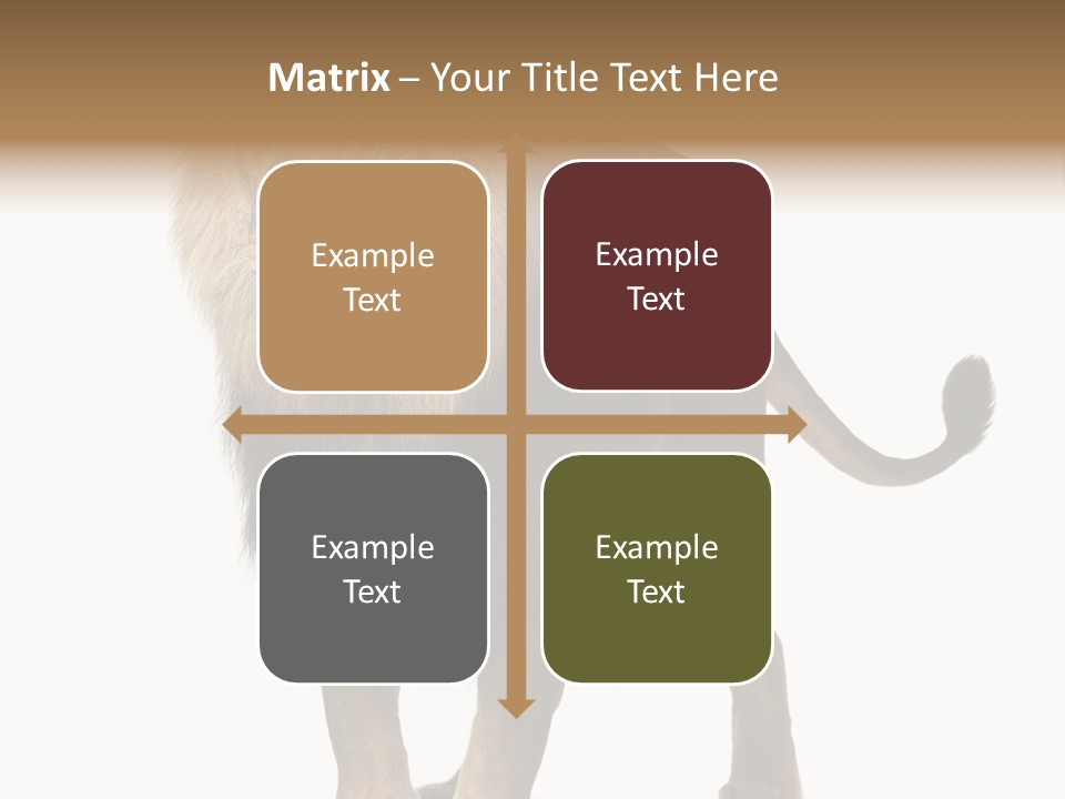 Cutout Animal Themes Looking PowerPoint Template