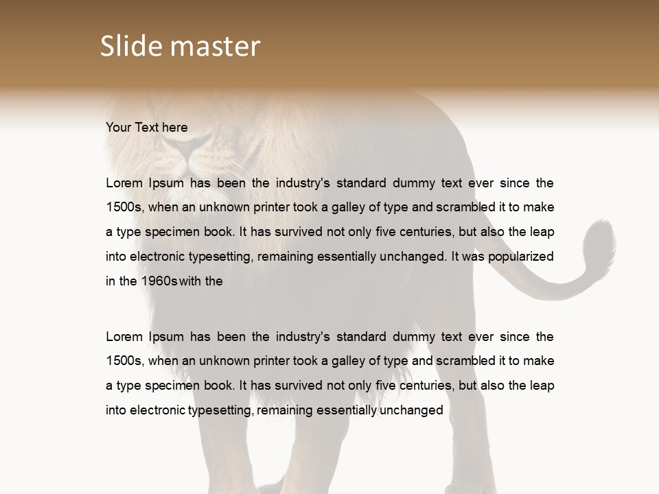 Cutout Animal Themes Looking PowerPoint Template