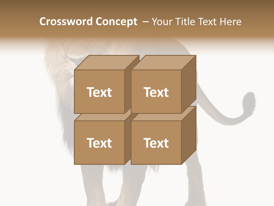 Cutout Animal Themes Looking PowerPoint Template