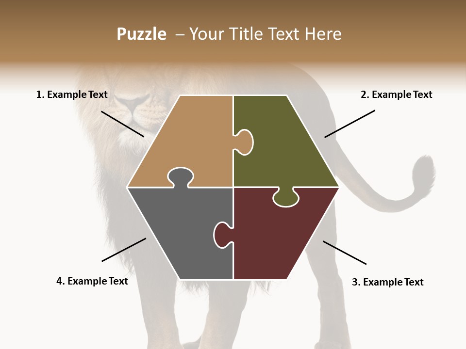 Cutout Animal Themes Looking PowerPoint Template