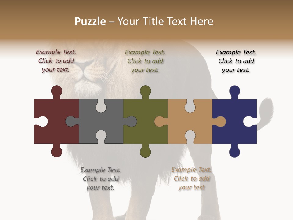 Cutout Animal Themes Looking PowerPoint Template
