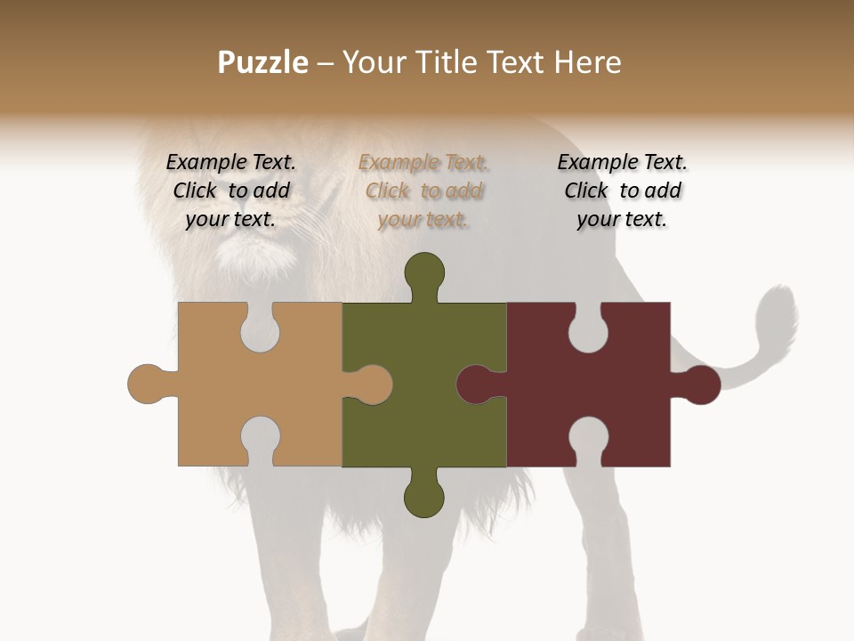 Cutout Animal Themes Looking PowerPoint Template