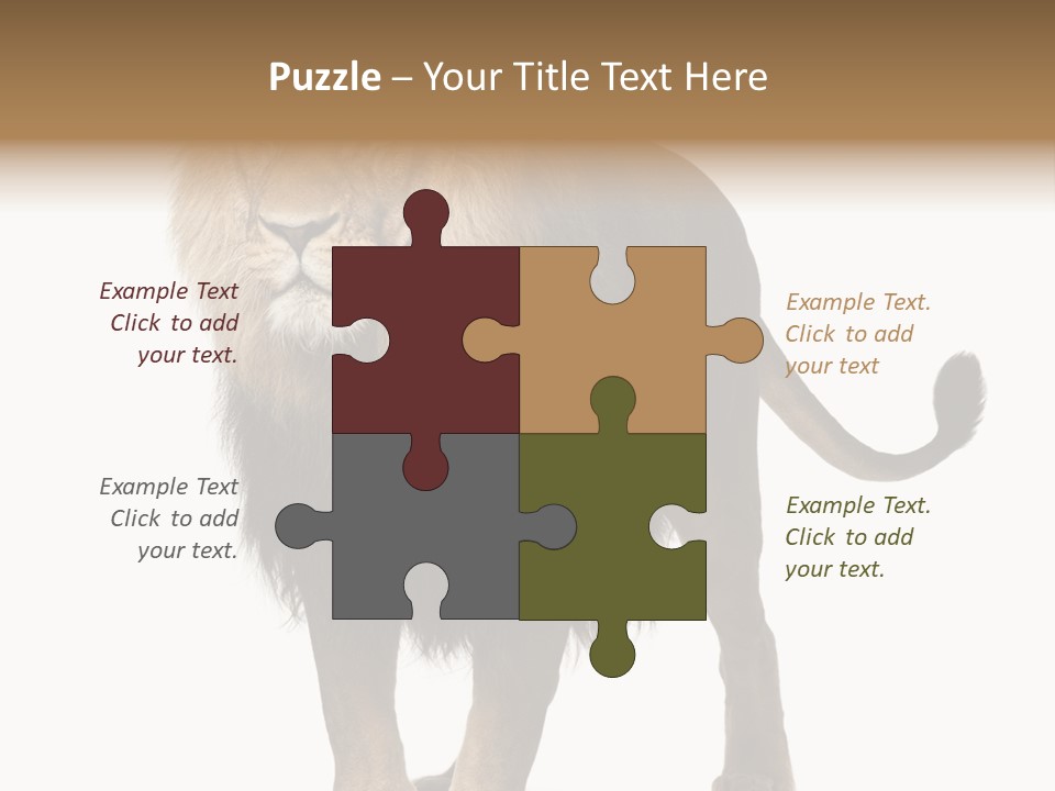 Cutout Animal Themes Looking PowerPoint Template