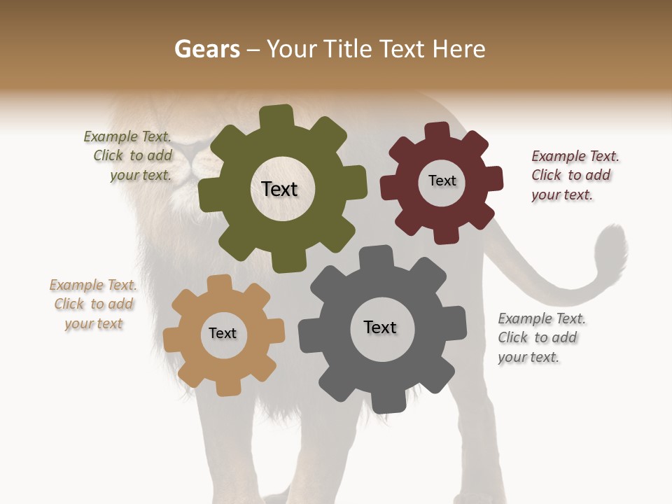 Cutout Animal Themes Looking PowerPoint Template