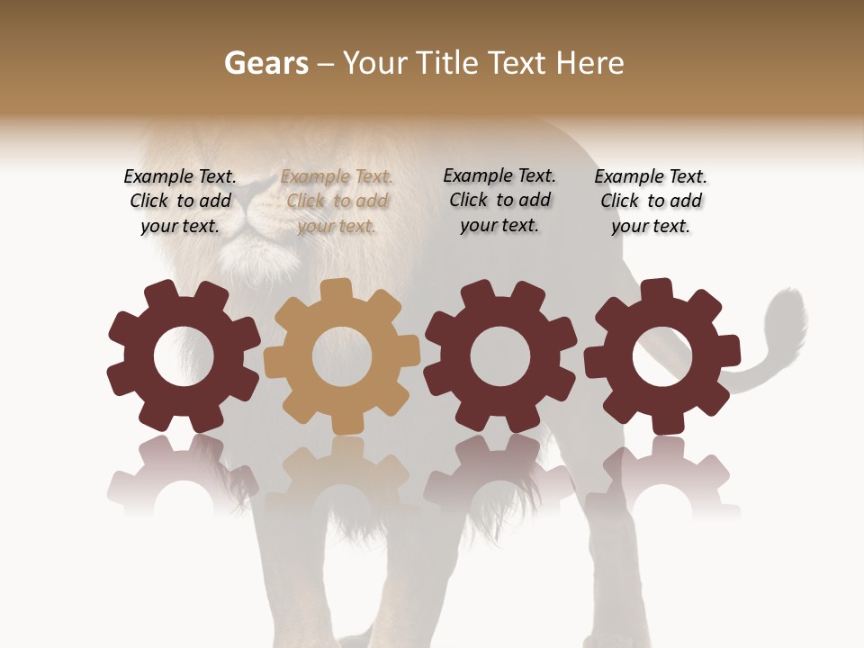 Cutout Animal Themes Looking PowerPoint Template