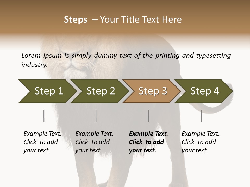 Cutout Animal Themes Looking PowerPoint Template
