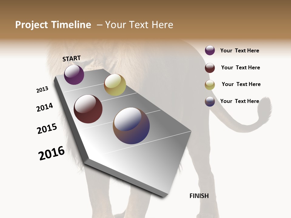 Cutout Animal Themes Looking PowerPoint Template