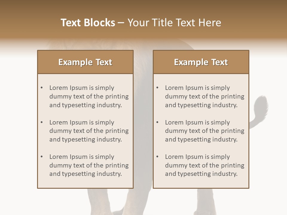 Cutout Animal Themes Looking PowerPoint Template