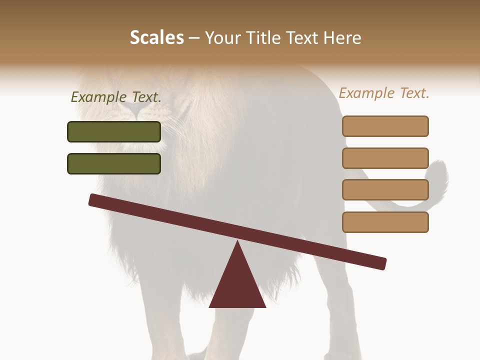 Cutout Animal Themes Looking PowerPoint Template