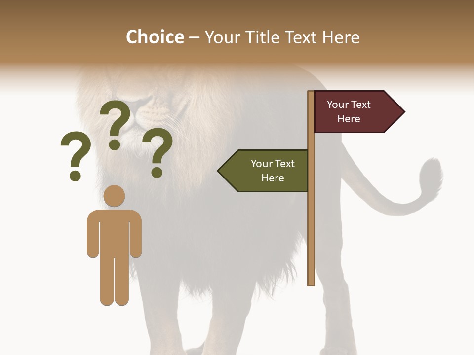 Cutout Animal Themes Looking PowerPoint Template