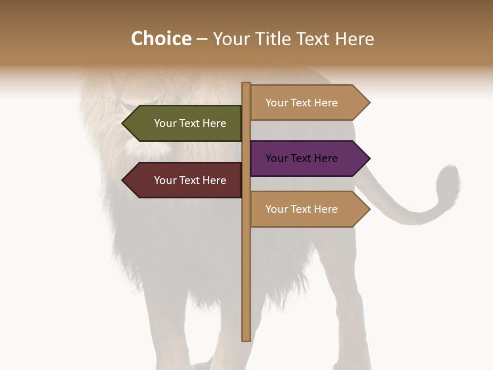 Cutout Animal Themes Looking PowerPoint Template