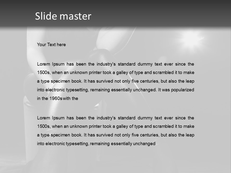 Studio Sitting Light PowerPoint Template