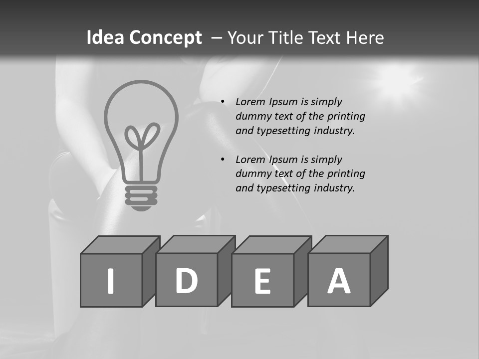 Studio Sitting Light PowerPoint Template