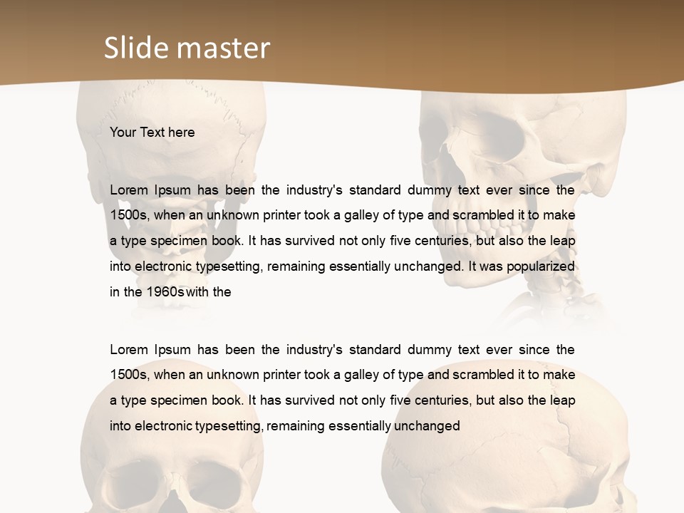 Teeth White Model PowerPoint Template