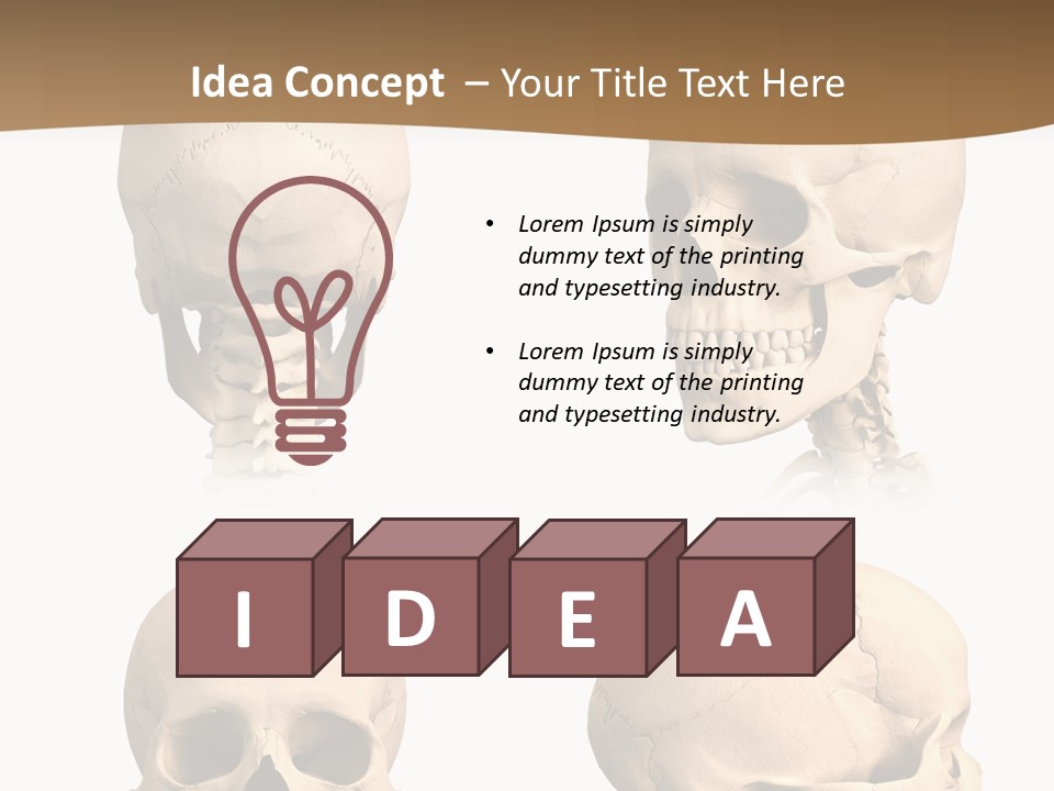 Teeth White Model PowerPoint Template