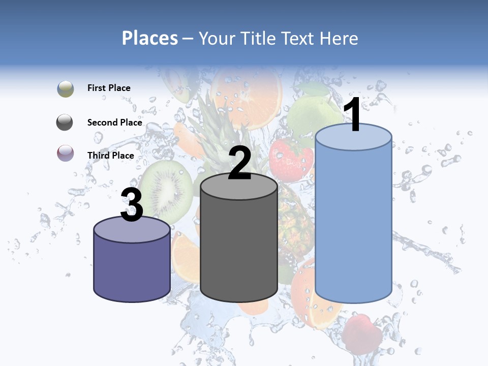 Refreshment Kiwi Cold PowerPoint Template