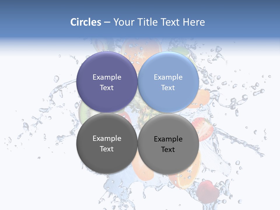 Refreshment Kiwi Cold PowerPoint Template